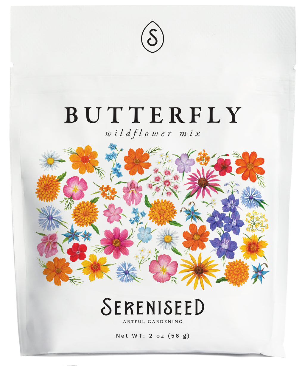 Butterfly Mix Wildflower Seeds (2 oz) - 100% Non-GMO, Open Pollinated