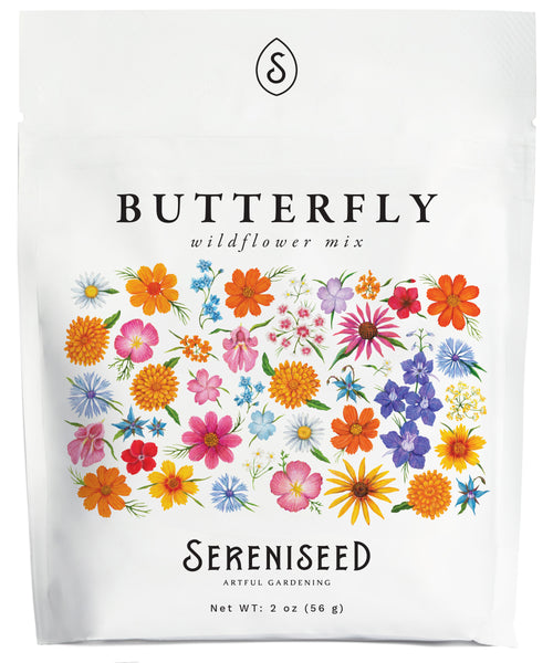 Butterfly Mix Wildflower Seeds (2 oz) - 100% Non-GMO, Open Pollinated