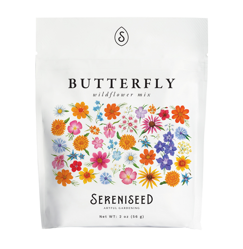 Butterfly Mix Wildflower Seeds (2 oz) - 100% Non-GMO, Open Pollinated