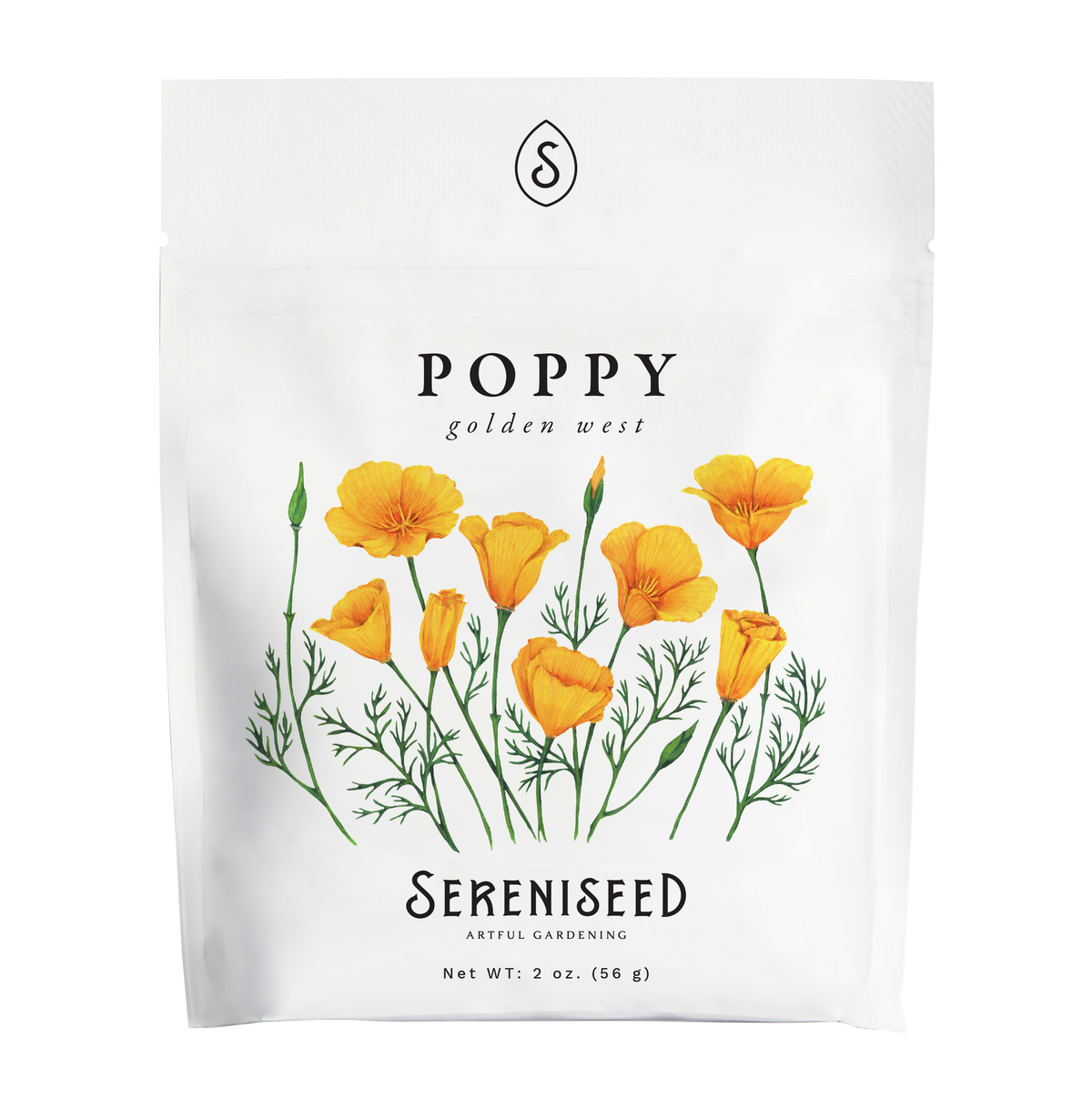 Golden West Poppy Flower Seeds (2 oz) - 100% Non-GMO, Open Pollinated