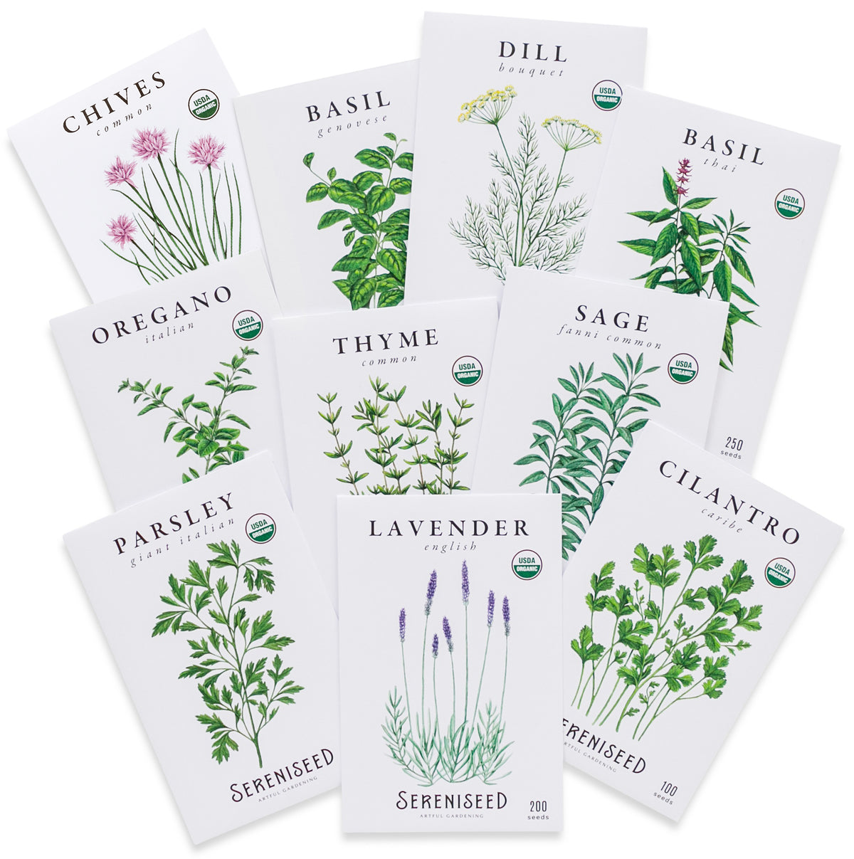 Organic Herb Seeds (10-Pack)