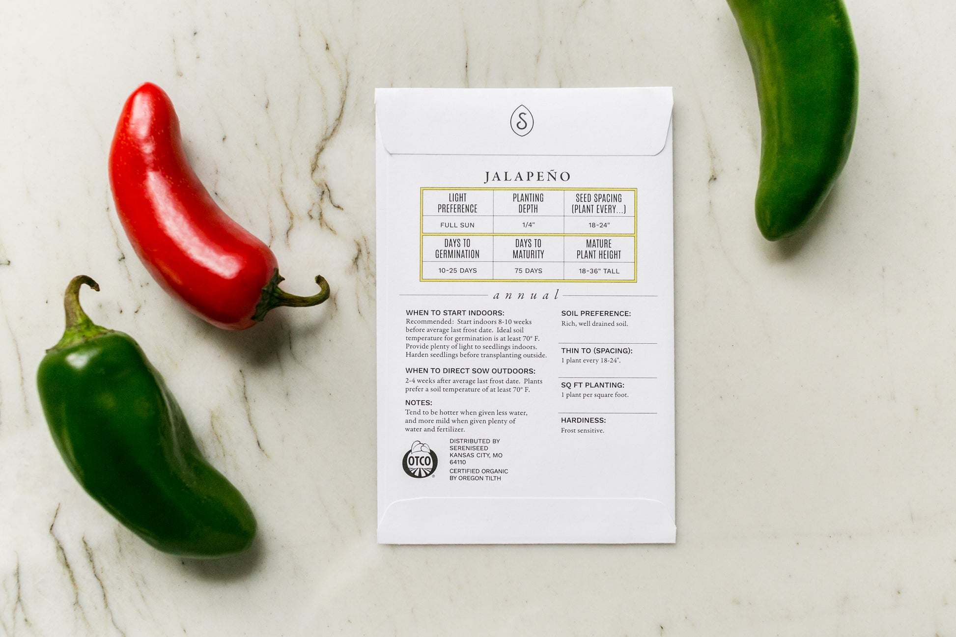 Organic Vegetable Seeds (20-Pack)