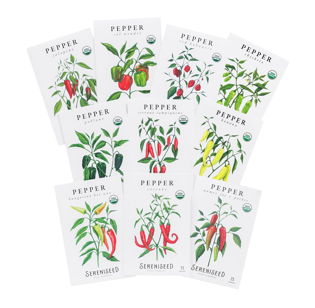 pepper plant seeds for sale Sereniseed Certified Organic Hot Pepper Seeds (10-Pack)