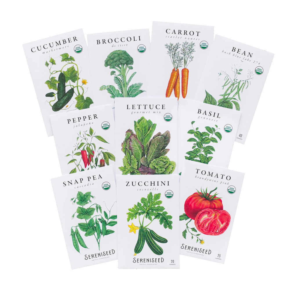 Organic Vegetable Seeds (10-Pack)