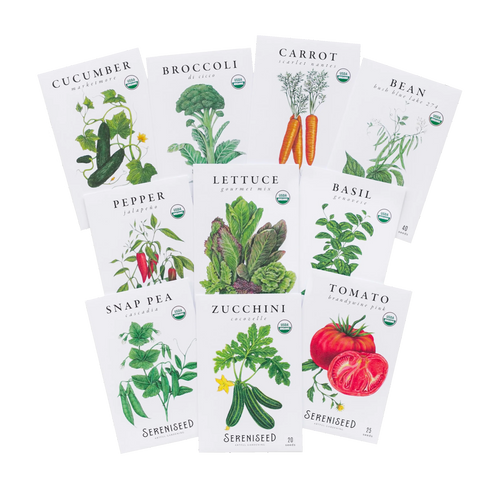 Organic Vegetable Seeds (10-Pack)  Sereniseed