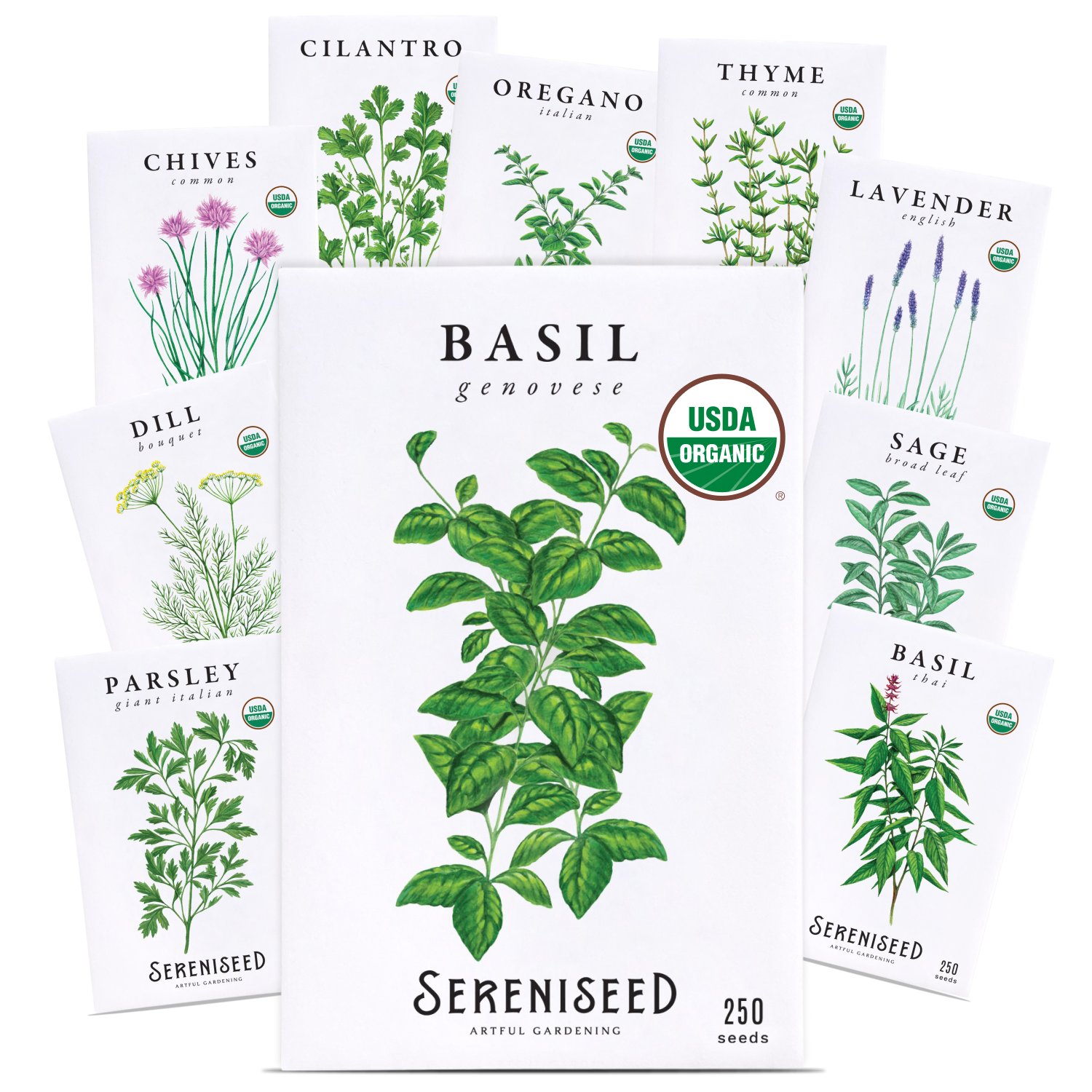 Organic Herb Seeds (10-Pack)