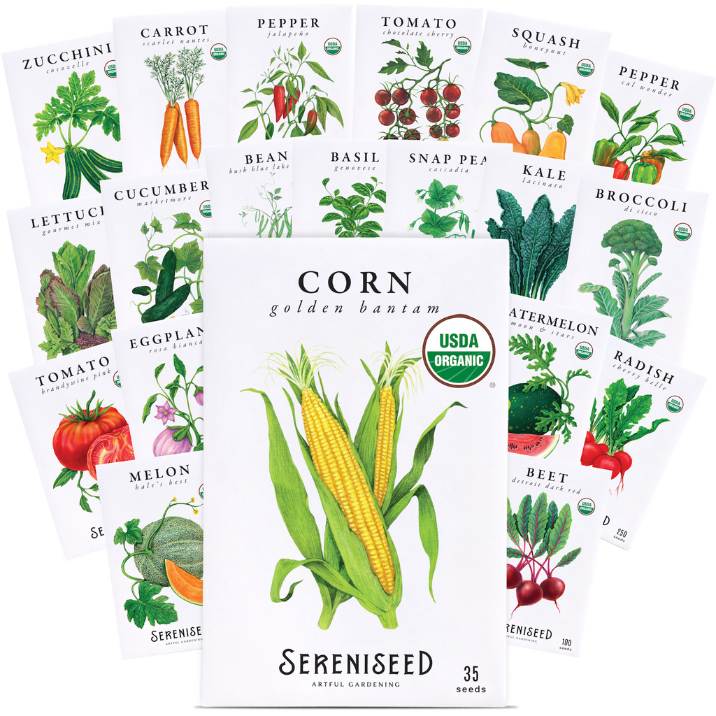 Organic Vegetable Seeds (20-Pack)