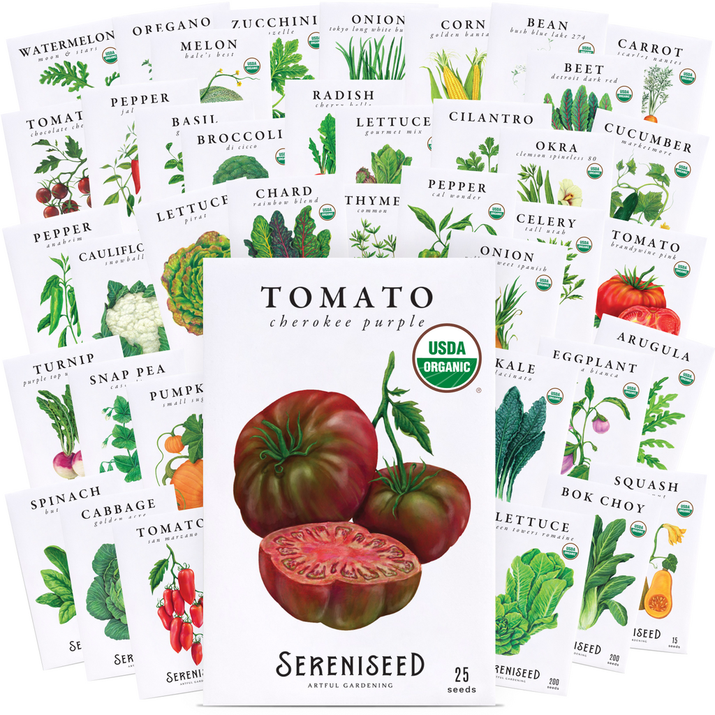 Organic Vegetable Seeds (40-Pack)