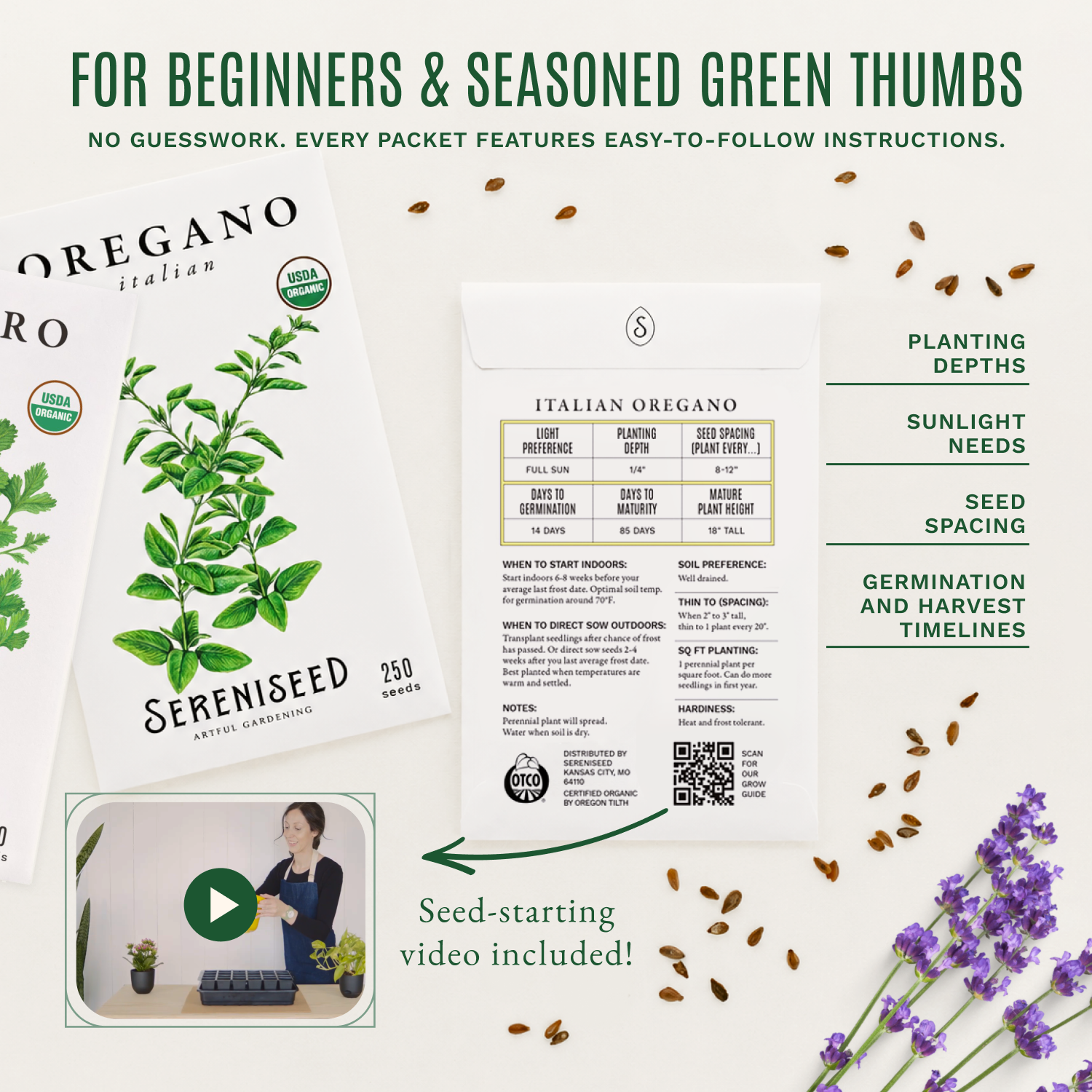 Organic Herb Seeds (35-Pack)