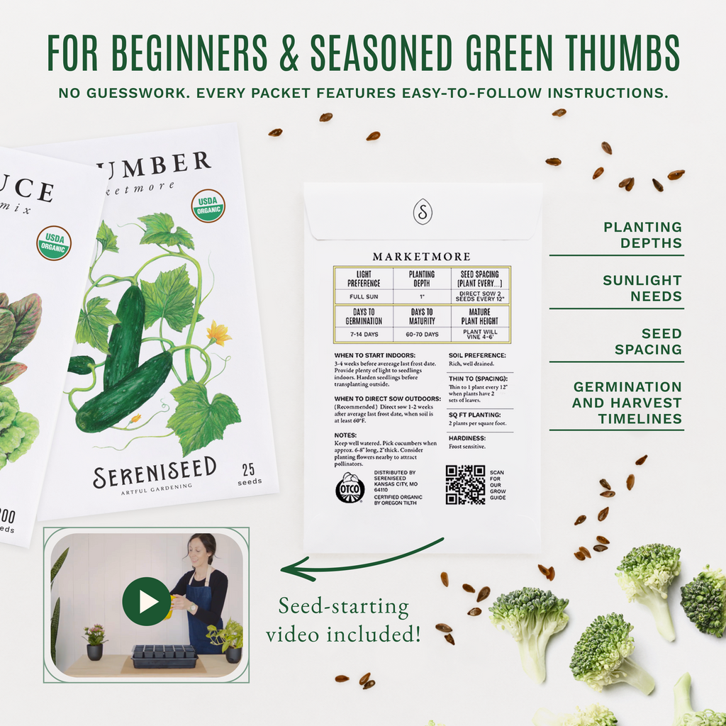 Organic Vegetable Seeds (40-Pack)