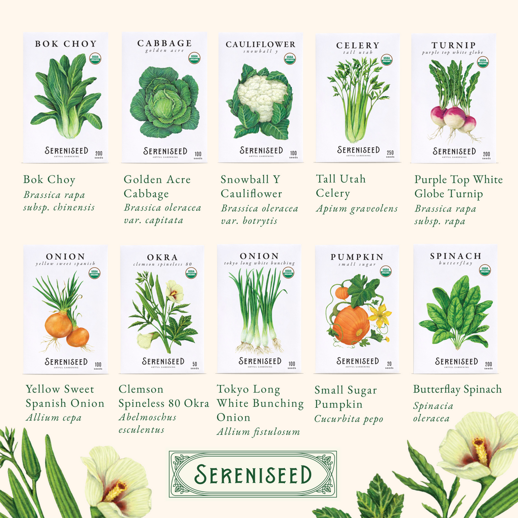 Organic Vegetable Seeds (30-Pack)