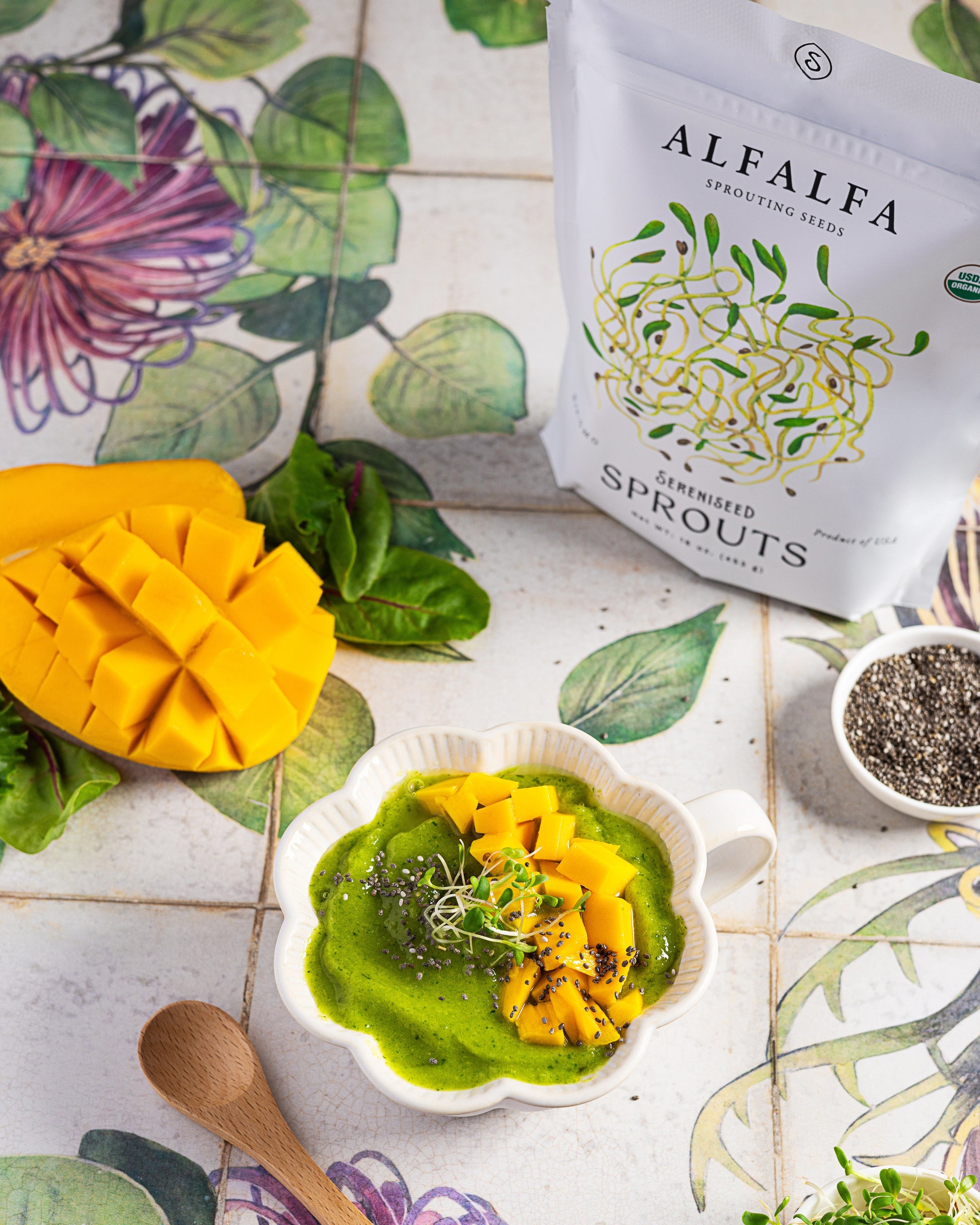 Organic Alfalfa Sprouting Seeds (16 ounce)