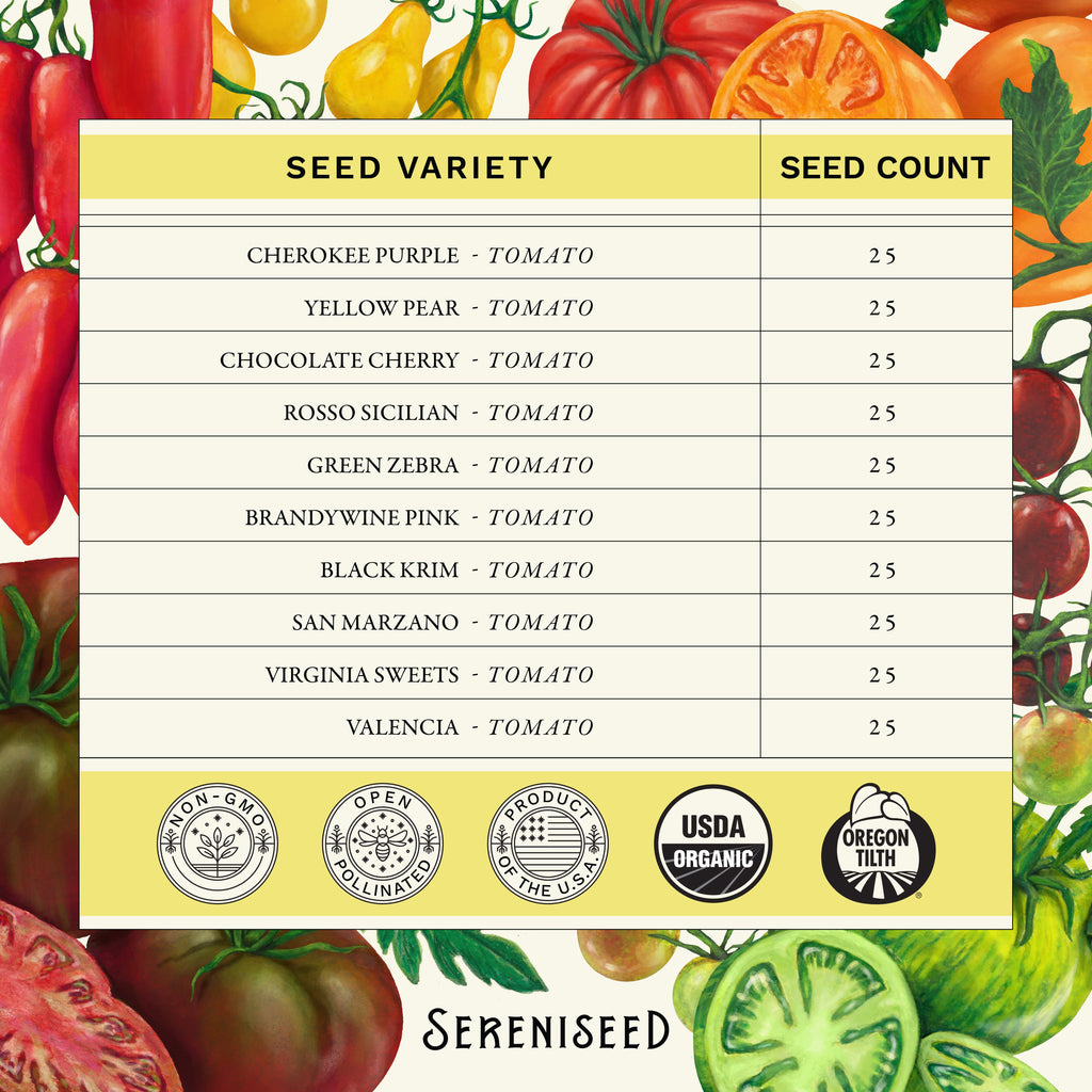 Organic Tomato Seeds (10-Pack)