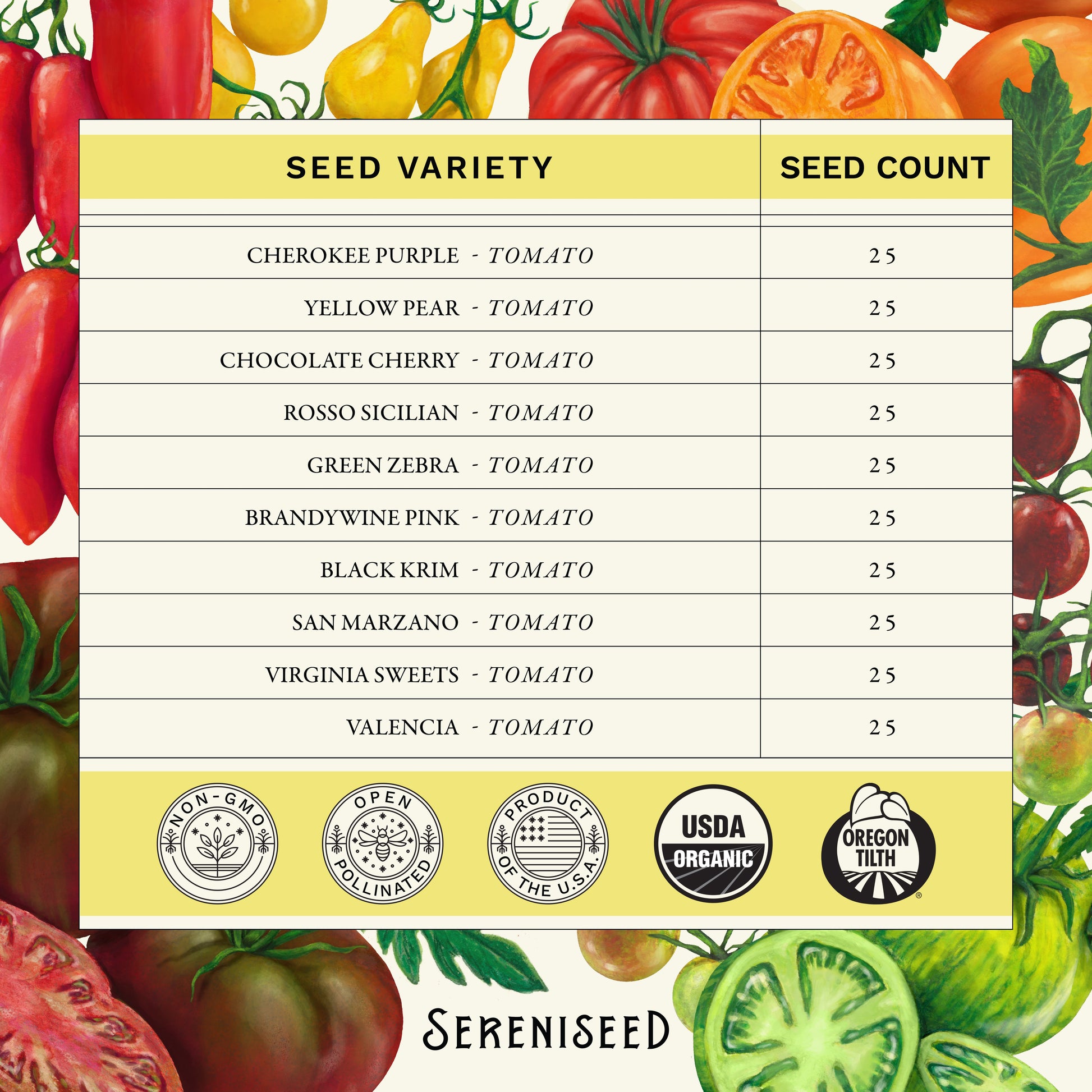 Organic Tomato Seeds (10-Pack)