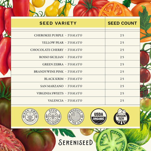 Organic Tomato Seeds (10-Pack)