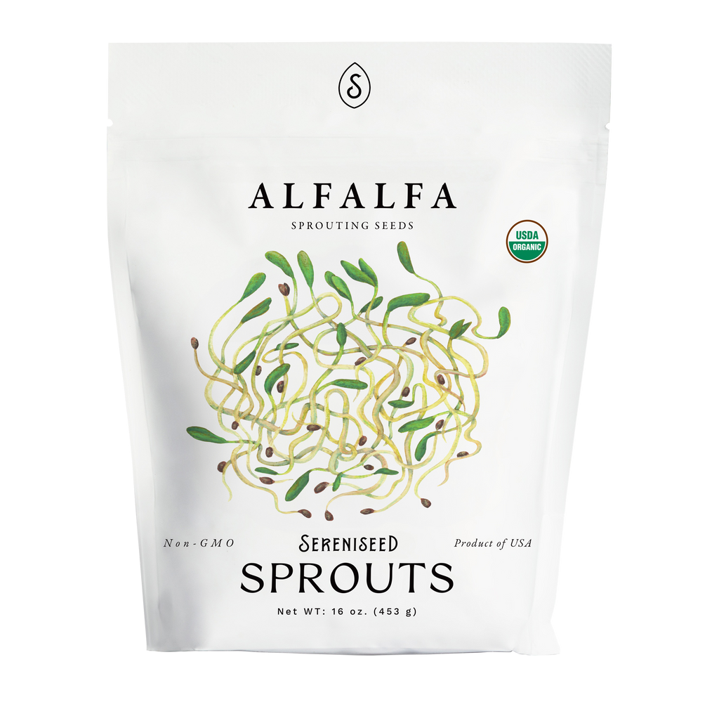 Organic Alfalfa Sprouting Seeds (16 ounce)
