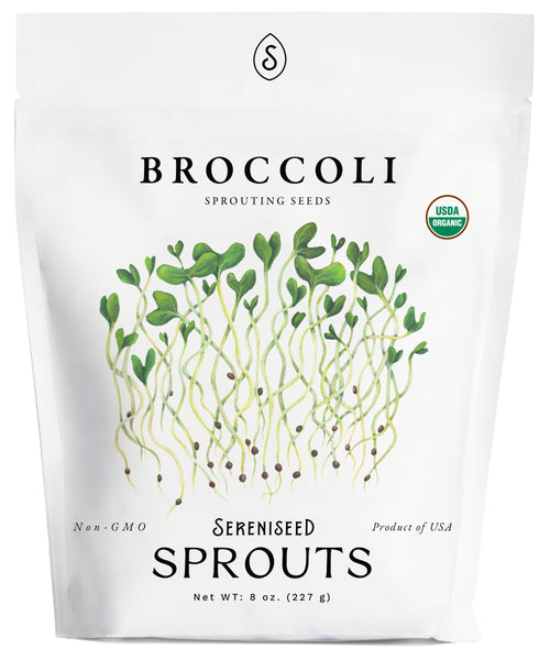 Organic Broccoli Sprouting Seeds (8 ounce)