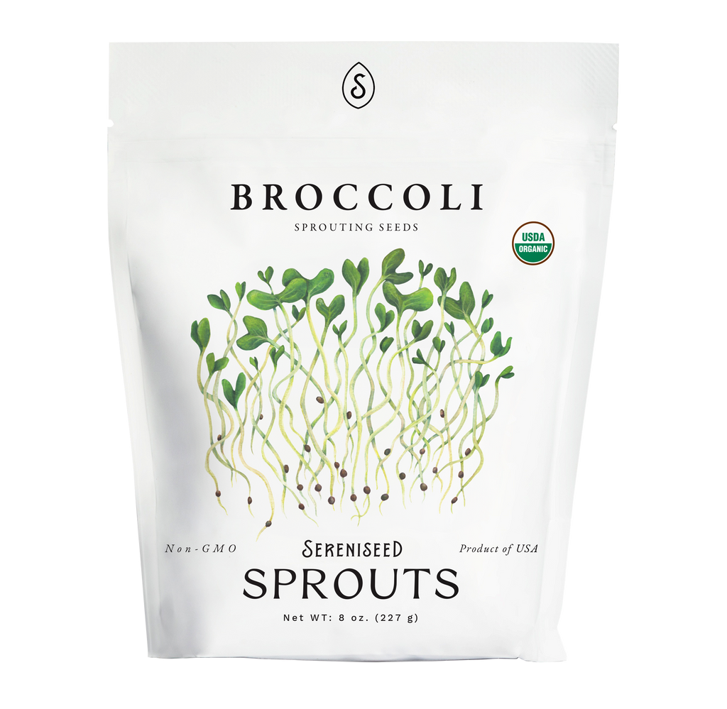 Organic Broccoli Sprouting Seeds (8 ounce)