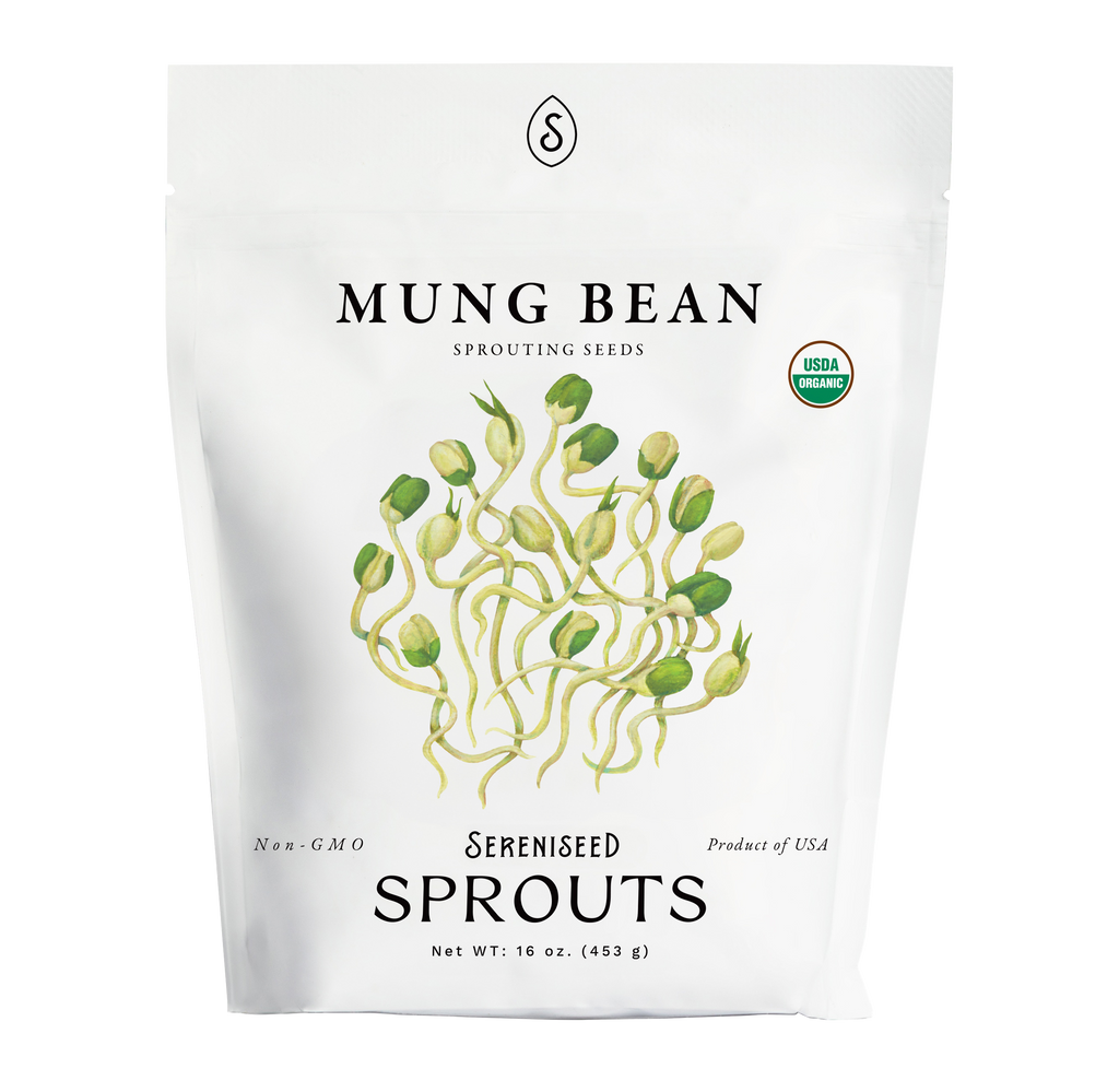 Organic Mung Bean Sprouting Seeds (16 ounce)
