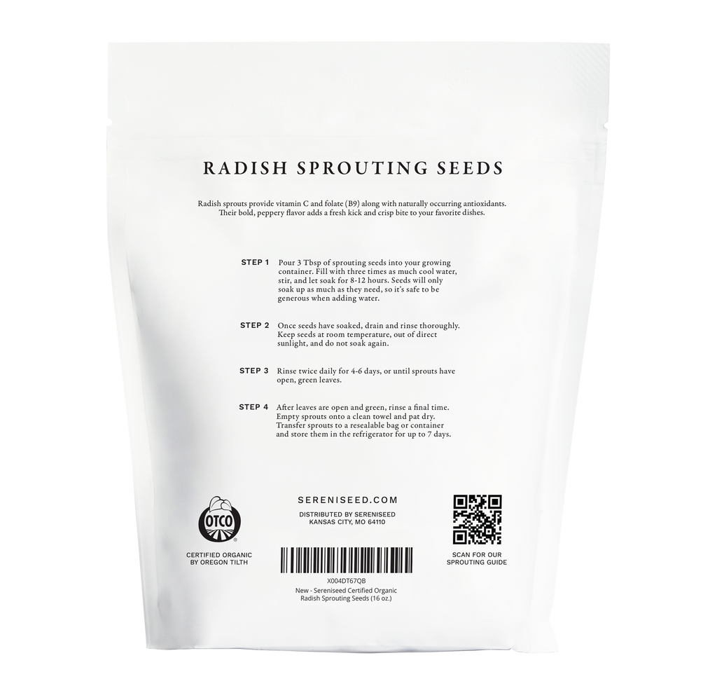 Organic Radish Sprouting Seeds (16 ounce)