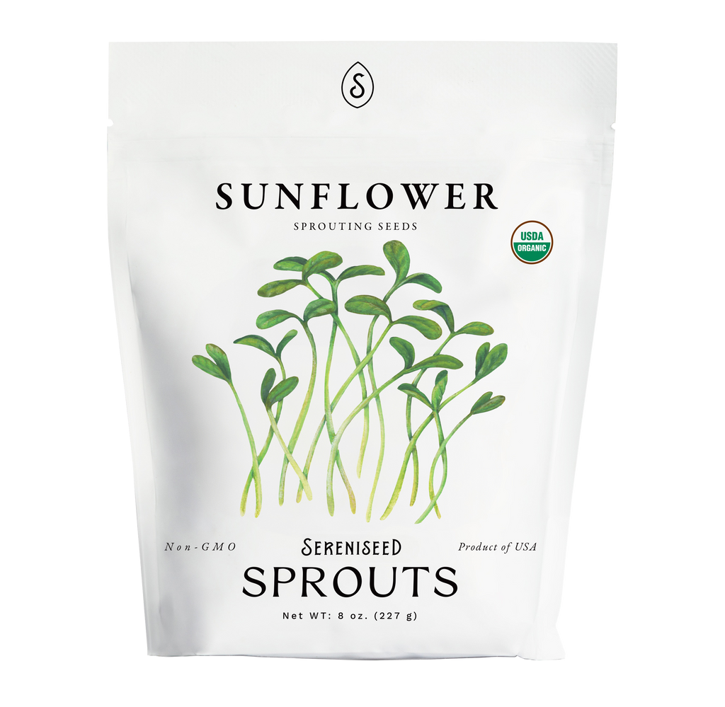 Organic Sunflower Sprouting Seeds (8 ounce)