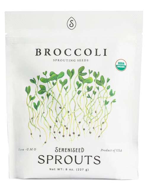 Organic Broccoli Sprouting Seeds (8 ounce)