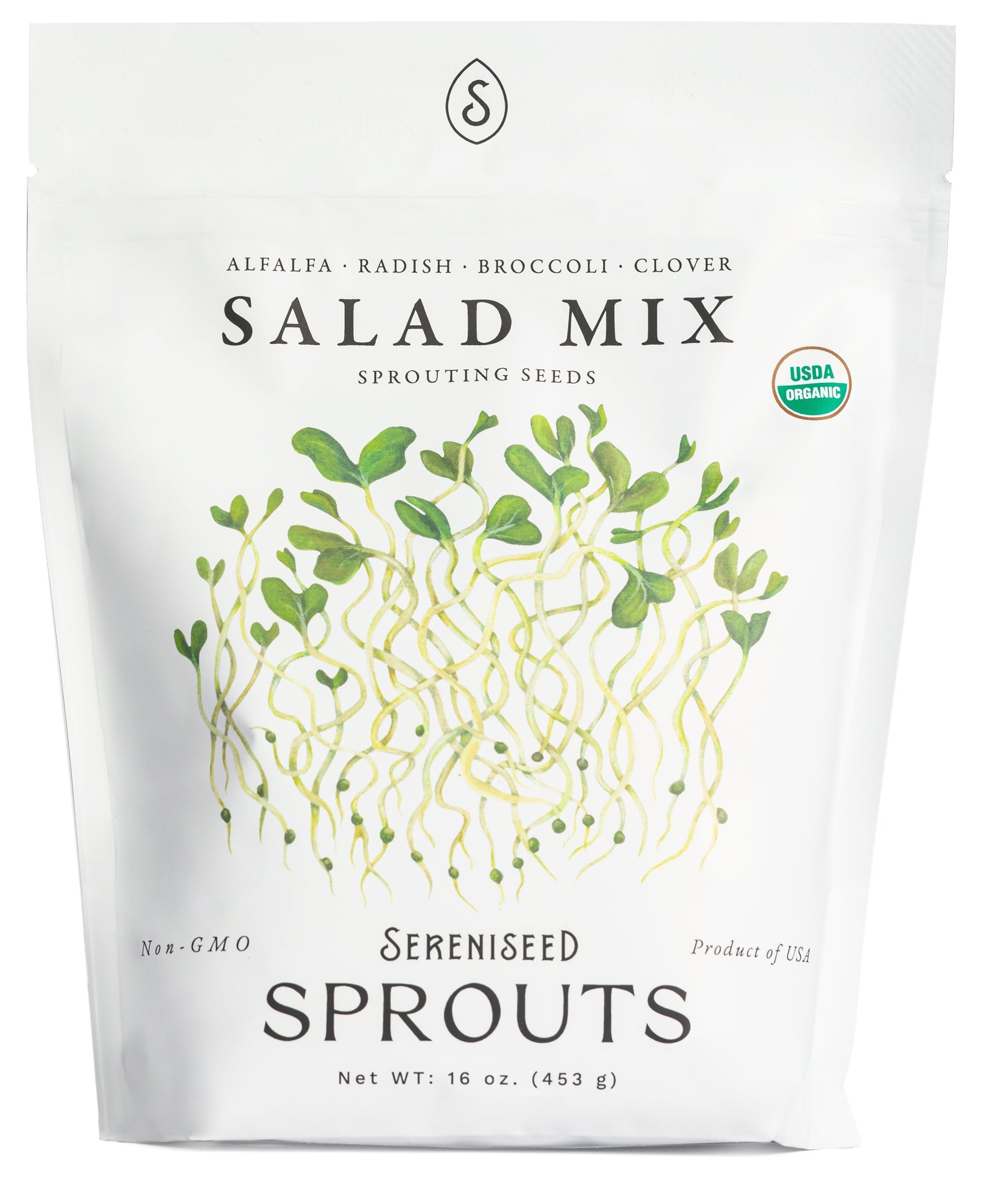 Organic Salad Mix Sprouting Seeds (16 ounce)