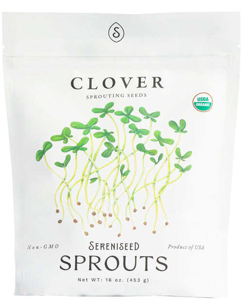 Organic Clover Sprouting Seeds (16 ounce)