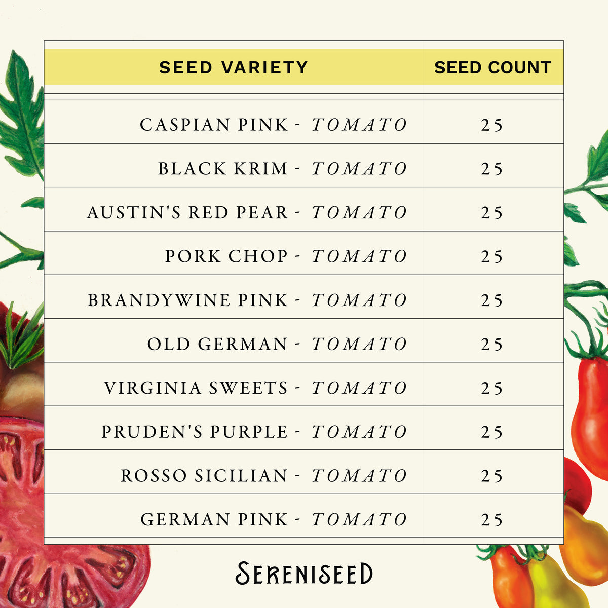 Tomato Seed Collection (10-Pack)